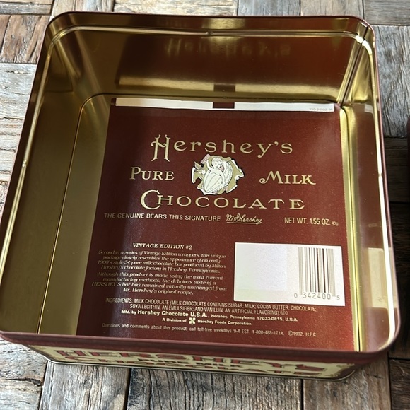 Hershey’s Milk Chocolate Vintage Edition #2 Collectible Tin 1992 - Picture 9 of 9